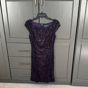 Ralph Lauren Sparkling Purple Mini Dress